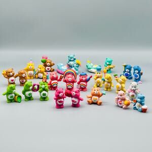 80s Miniature Care Bears PVC Figurines Lot of 27